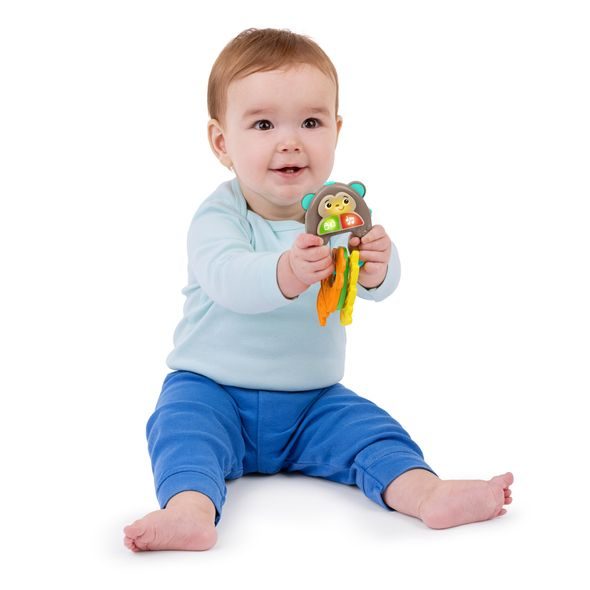 BRIGHT STARTS HRAČKA HUDEBNÍ KLÍČE MONKEYS™ 6M+ - MOTORICKÉ A HUDEBNÍ - PRO DĚTI