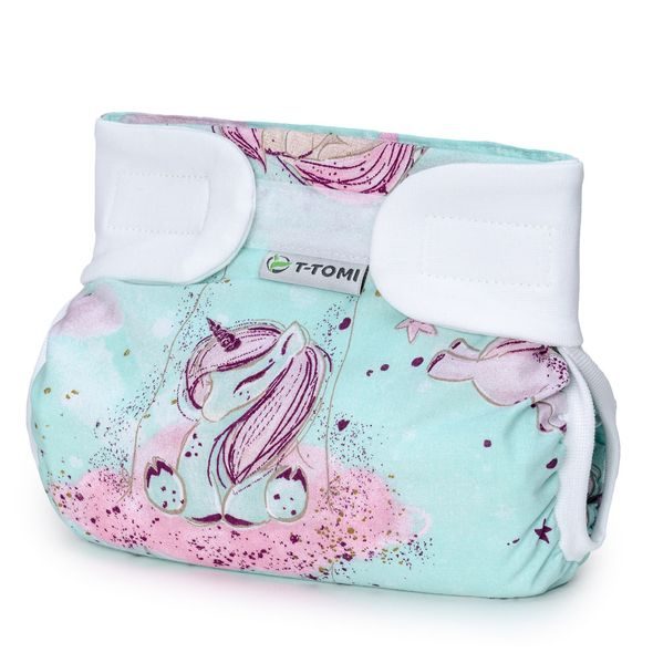 T-TOMI ORTOPEDICKÉ ABDUKČNÍ KALHOTKY - SUCHÝ ZIP UNICORN (5-9KG) - PLENKOVÉ KALHOTKY - PŘEBALOVÁNÍ