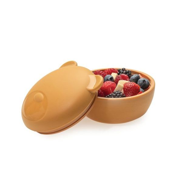 MELII SILIKONOVÁ KRABIČKA NA SVAČINU S VÍČKEM MEDVĚD - 350 ML - KRABIČKY NA SVAČINU - KRMENÍ
