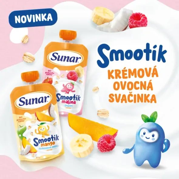 SUNAR SMOOTHÍK DĚTSKÁ KAPSIČKA BORŮVKA 120G - KAPSIČKY - KRMENÍ