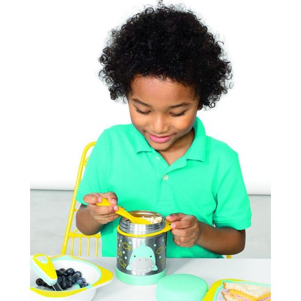 SKIP HOP ZOO TERMOSKA NA JÍDLO S VIDLIČKOU - ŽRALOK 12M+ - TERMOOBALY A TERMOSKY - KRMENÍ