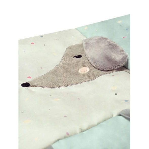 MOMI HRACÍ DEKA MOMI VOLPI PATCHWORK - HRACÍ PODLOŽKY NA ZEM - SPINKÁNÍ