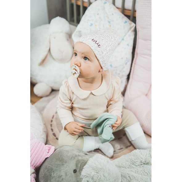 ENIE BABY DĚTSKÁ ČEPICE 9-12M LITTLE LEAVES - ČEPIČKY A KLOBOUČKY - PRO DĚTI