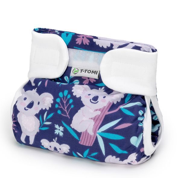 T-TOMI ORTOPEDICKÉ ABDUKČNÍ KALHOTKY - SUCHÝ ZIP DARK KOALAS (5-9KG) - PLENKOVÉ KALHOTKY - PŘEBALOVÁNÍ