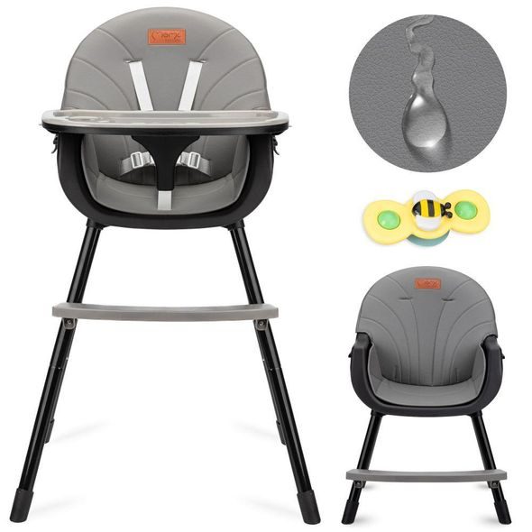 MOMI JÍDELNÍ ŽIDLIČKA JUA ČERNÁ - JÍDELNÍ ŽIDLIČKY PLASTOVÉ - KRMENÍ