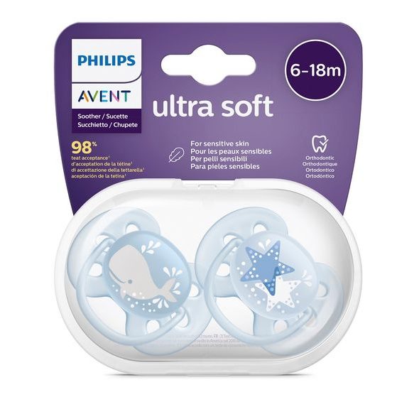 PHILIPS AVENT ŠIDÍTKO ULTRASOFT OBRÁZEK 6-18M CHLAPEC 2KS - ŠIDÍTKA A DOPLŇKY - KRMENÍ