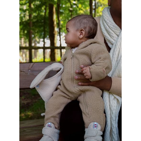 LODGER ZIMNÍ KOMBINÉZA TEDDY BEIGE 3 - 6 MĚSÍCŮ - ZIMNÍ KOMBINÉZY - PRO DĚTI