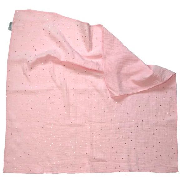 PINKIE VELKÁ PLENA PINKIE MUSLIN LIGHT PINK - LÁTKOVÉ PLENY ALL IN ONE - PŘEBALOVÁNÍ