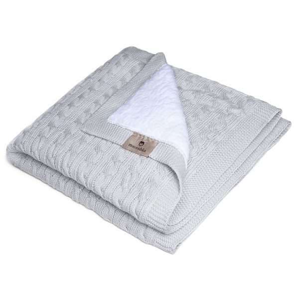 MACESHKA ZIMNÍ PLETENÁ DEKA MACESHKA - DĚTSKÉ DEKY PRO MIMINKA - SPINKÁNÍ