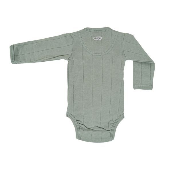 LODGER ROMPER LONG SLEEVES TRIBE SILT GREEN 80 - BODY - PRO DĚTI