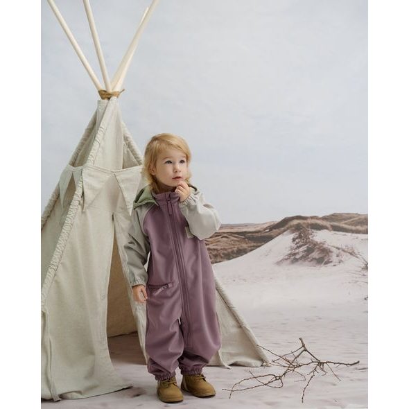 LEOKID SOFTSHELLOVÝ OVERAL COLOR BLOCK MINNOW PINK VEL. 12 - 18 MĚSÍCŮ (VEL. 80) - OVERALY - PRO DĚTI