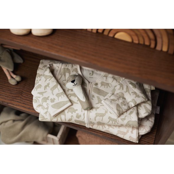 JOLLEIN SPACÍ PYTEL 2V1 90CM ANIMALS OLIVE GREEN - SPACÍ PYTLE - SPINKÁNÍ