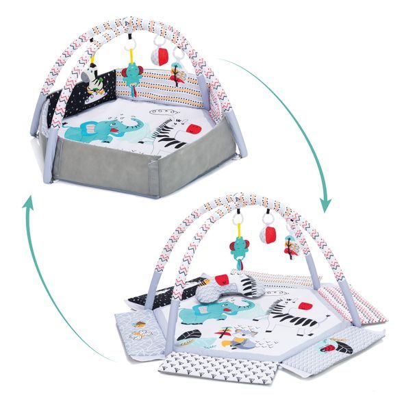 FILLIKID DEKA S HRAZDOU S MÍČKY GREY - HRACÍ PODLOŽKY NA ZEM - SPINKÁNÍ