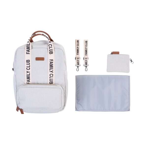 CHILDHOME PŘEBALOVACÍ BATOH FAMILY CLUB OFF WHITE - PŘEBALOVACÍ BATOHY - KOČÁRKY A PŘÍSLUŠENSTVÍ