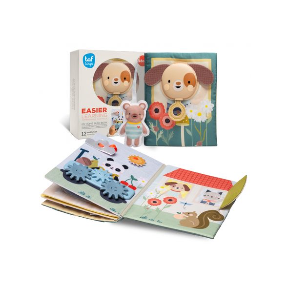 TAF TOYS KNÍŽKA S AKTIVITAMI MY HOME BUSY BOOK - KNÍŽKY PRO NEJMENŠÍ - PRO DĚTI