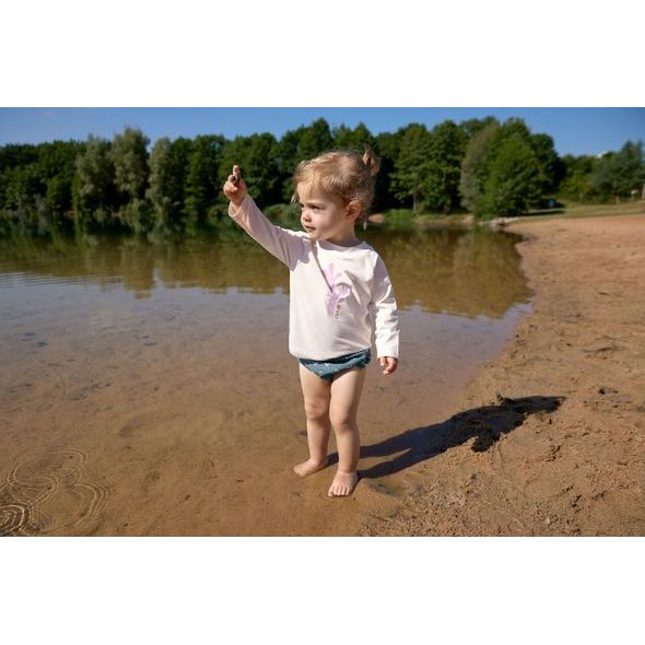 LÄSSIG SPLASH LONG SLEEVE RASHGUARD CORALS MILKY - UV OBLEČENÍ - PRO DĚTI