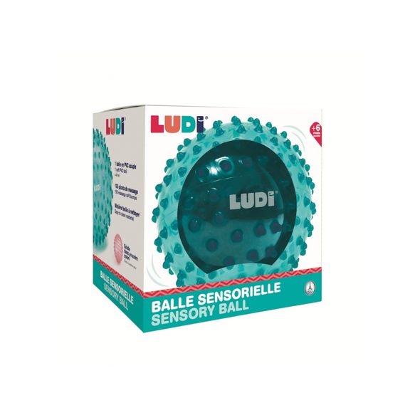 LUDI SENZORICKÝ MÍČEK MODRÝ - SENZORICKÉ HRAČKY - PRO DĚTI