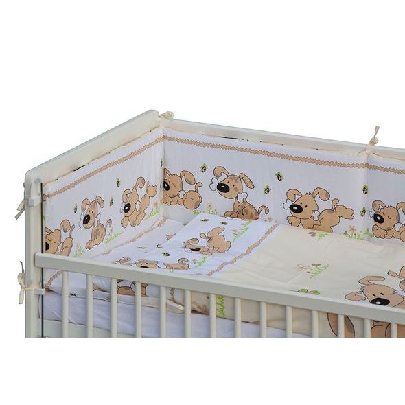 SCARLETT POSTÝLKA 120X60CM S KOMPLETNÍ VÝBAVOU JAPY BÉŽOVÁ - DŘEVĚNÉ POSTÝLKY - SPINKÁNÍ