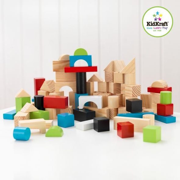 KIDKRAFT - DŘEVĚNÝ SET - 100 KUSŮ - VÝPRODEJ - OUTLET