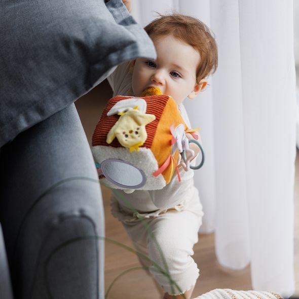 BABYONO KOSTKA SENSORICKÁ NATURE 0 M+ - SENZORICKÉ HRAČKY - PRO DĚTI