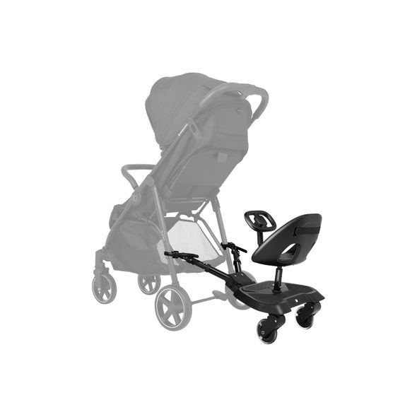 KIKKABOO STUPÁTKO KE KOČÁRKU SE SEDÁTKEM ALLY XL BLACK - STUPÁTKA ZA KOČÁREK - KOČÁRKY A PŘÍSLUŠENSTVÍ