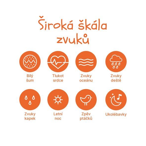 ZOPA SILIKONOVÝ DĚTSKÝ BUDÍK S NOČNÍM SVĚTLEM A HUDBOU - NOČNÍ SVĚTLA - SPINKÁNÍ