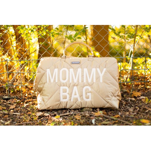 CHILDHOME PŘEBALOVACÍ TAŠKA MOMMY BAG PUFFERED BEIGE - PŘEBALOVACÍ TAŠKY - KOČÁRKY A PŘÍSLUŠENSTVÍ