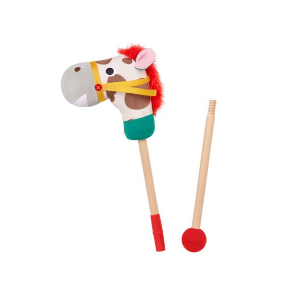 B-TOYS KONÍK NA TYČI PONY PAL - PLYŠOVÉ A MAŇÁSCI - PRO DĚTI