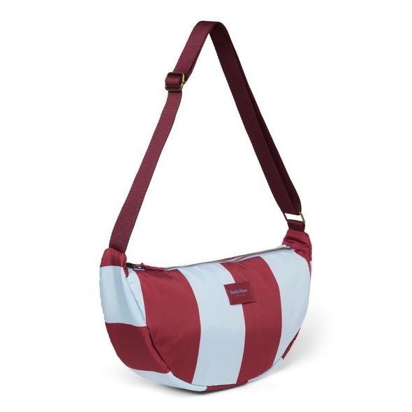 STUDIO NOOS BOLD STRIPE ADULT FANNY KABELKA BORDEAUX LIGNT BLUE - LEDVINKY - KOČÁRKY A PŘÍSLUŠENSTVÍ