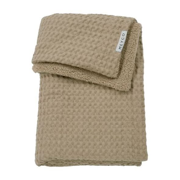 MEYCO DEKA WAFFLE TEDDY FLEECE - TAUPE - DĚTSKÉ DEKY PRO MIMINKA - SPINKÁNÍ