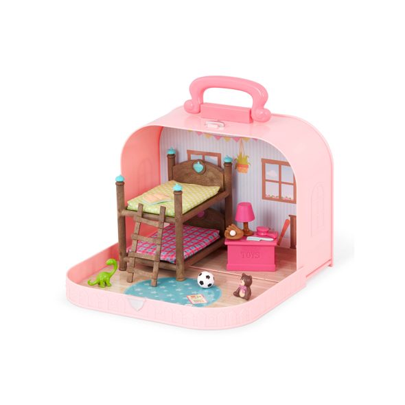 LI'L WOODZEEZ SADA V KUFŘÍKU DĚTSKÝ POKOJ - DOPLŇKY PRO FIGURKY - PRO DĚTI