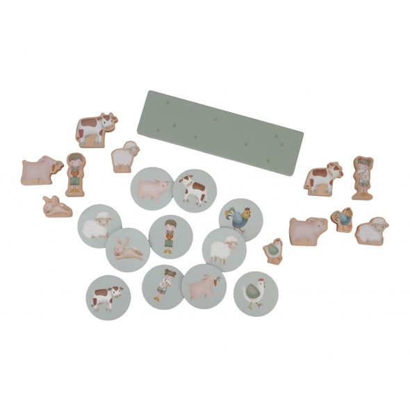 LITTLE DUTCH BALANČNÍ HRA DŘEVĚNÁ FARMA - AKTIVNÍ HRAČKY - PRO DĚTI