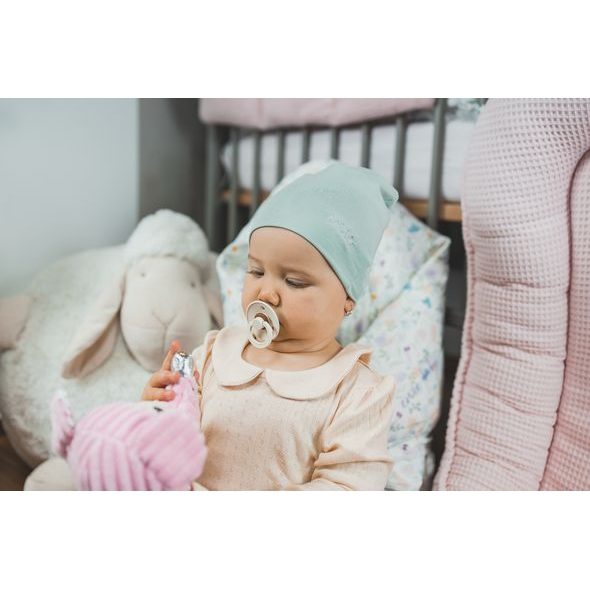 ENIE BABY DĚTSKÁ ČEPICE BAMBOO 0-3M MENTOLOVÁ - ČEPIČKY A KLOBOUČKY - PRO DĚTI
