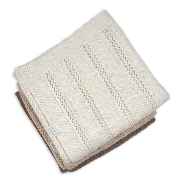 LODGER DEKA NEWBORN MERINO TAN BIRCH - DĚTSKÉ DEKY PRO MIMINKA - SPINKÁNÍ