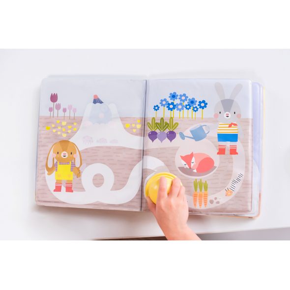 TAF TOYS KOUZELNÁ KNÍŽKA S MALOVÁNÍM VODOU - KNÍŽKY PRO NEJMENŠÍ - PRO DĚTI