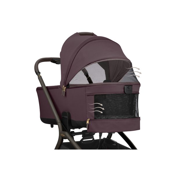 KIKKABOO KOČÁREK 2V1 GOYA PLATINUM MERLOT - DVOJKOMBINACE - KOČÁRKY A PŘÍSLUŠENSTVÍ