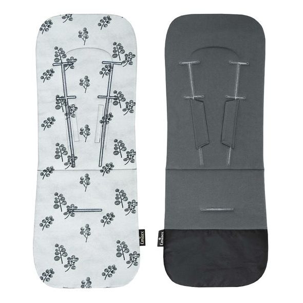 EMITEX PODLOŽKA EDGE UNI GREY BLOOMS - PODLOŽKY DO KOČÁRKU - KOČÁRKY A PŘÍSLUŠENSTVÍ