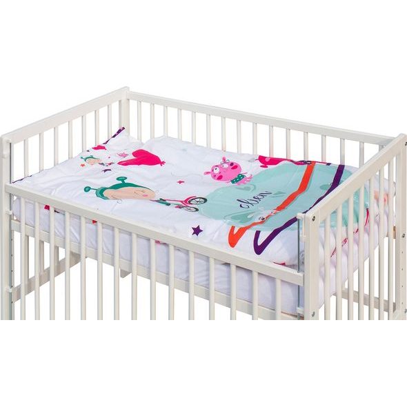 SCARLETT DĚTSKÁ POSTÝLKA S KOMPLETNÍ VÝBAVOU SCARLETT 120 X 60 CM - MOLY - DŘEVĚNÉ POSTÝLKY - SPINKÁNÍ