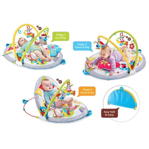 YOOKIDOO POLOHOVACÍ HRACÍ DEKA - LEHÁTKA A HOUPADLA - SPINKÁNÍ