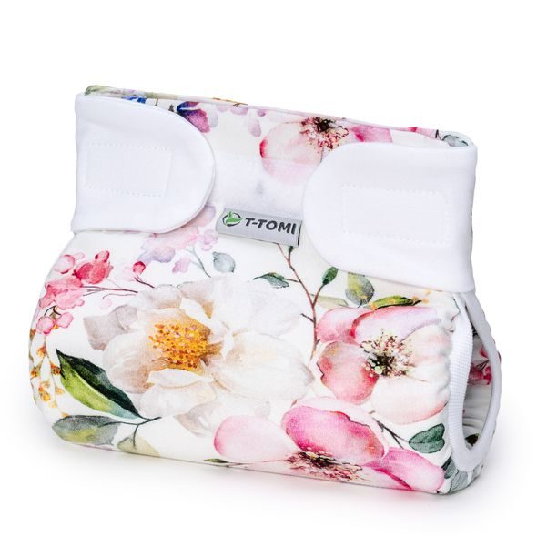 T-TOMI ORTOPEDICKÉ ABDUKČNÍ KALHOTKY - SUCHÝ ZIP BLOSSOMS (5-9KG) - PLENKOVÉ KALHOTKY - PŘEBALOVÁNÍ