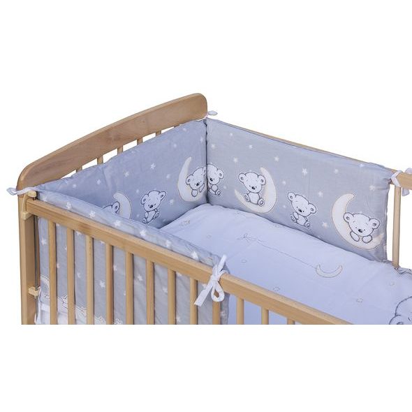 SCARLETT SOUPRAVA DO POSTÝLKY 6-DÍLNÁ TORO ŠEDÁ 90X120CM - POVLEČENÍ DO POSTÝLKY - SPINKÁNÍ