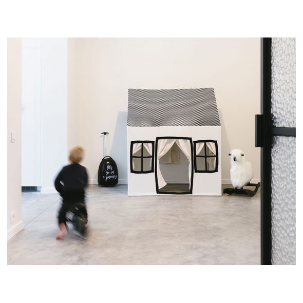 CHILDHOME DOMEK TEXTILNÍ BLACK&WHITE 125X95X145 CM - HRACÍ DOMEČKY - SPINKÁNÍ