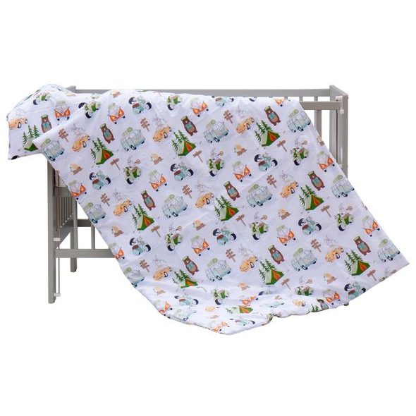 SCARLETT SOUPRAVA DO POSTÝLKY 2-DÍLNÁ FANY TYRKYSOVÁ 90X120CM - POVLEČENÍ DO POSTÝLKY - SPINKÁNÍ