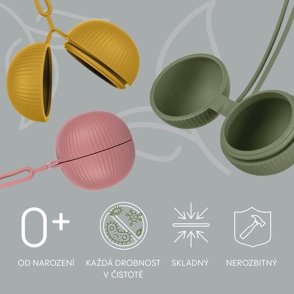 ZOPA SILIKONOVÉ POUZDRO NA DUDLÍK UZAVÍRATELNÉ - KRMENÍ