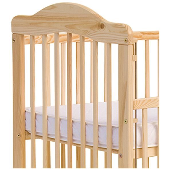 SCARLETT DĚTSKÁ POSTÝLKA SCARLETT ALEK - PŘÍRODNÍ (BOROVICE) - STAHOVACÍ BOČNICE - 120 X 60 CM - DŘEVĚNÉ POSTÝLKY - SPINKÁNÍ