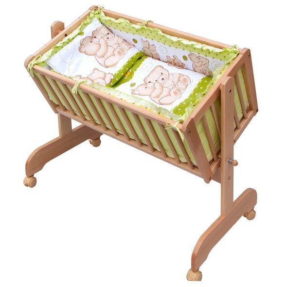 SCARLETT SOUPRAVA DO KOLÉBKY MATĚJ ZELENÁ - POVLEČENÍ DO POSTÝLKY - SPINKÁNÍ