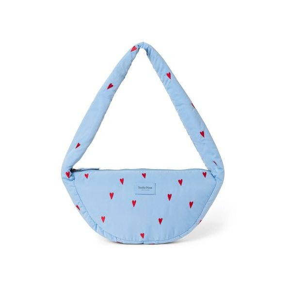 STUDIO NOOS - PUFFY MINI CROSS BODY BAG | LIGHT BLUE HEARTS - DOPLŇKY - PRO MAMINKY