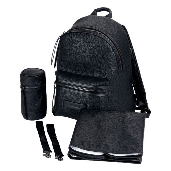 BABABING LUCA TAŠKA /BATOH, VEGANSKÁ KŮŽE, BLACK - PŘEBALOVACÍ BATOHY - KOČÁRKY A PŘÍSLUŠENSTVÍ