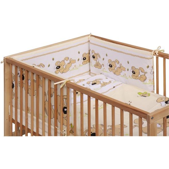 SCARLETT POSTÝLKA 140X70CM S KOMPLETNÍ VÝBAVOU JAPY BÉŽOVÁ - DŘEVĚNÉ POSTÝLKY - SPINKÁNÍ