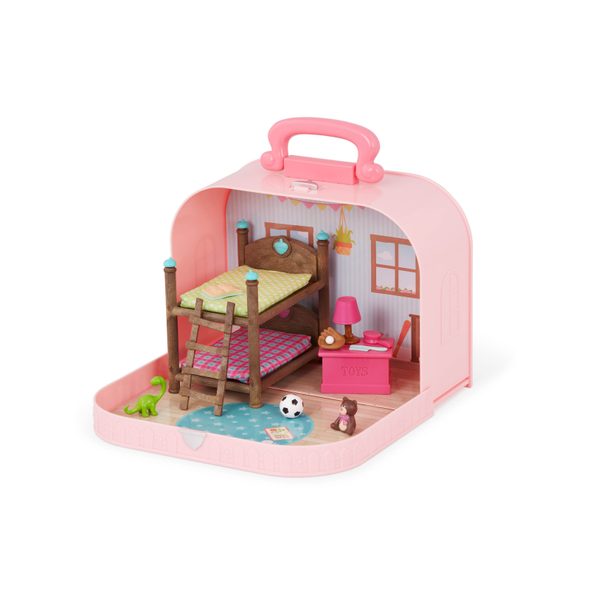 LI'L WOODZEEZ SADA V KUFŘÍKU DĚTSKÝ POKOJ - DOPLŇKY PRO FIGURKY - PRO DĚTI